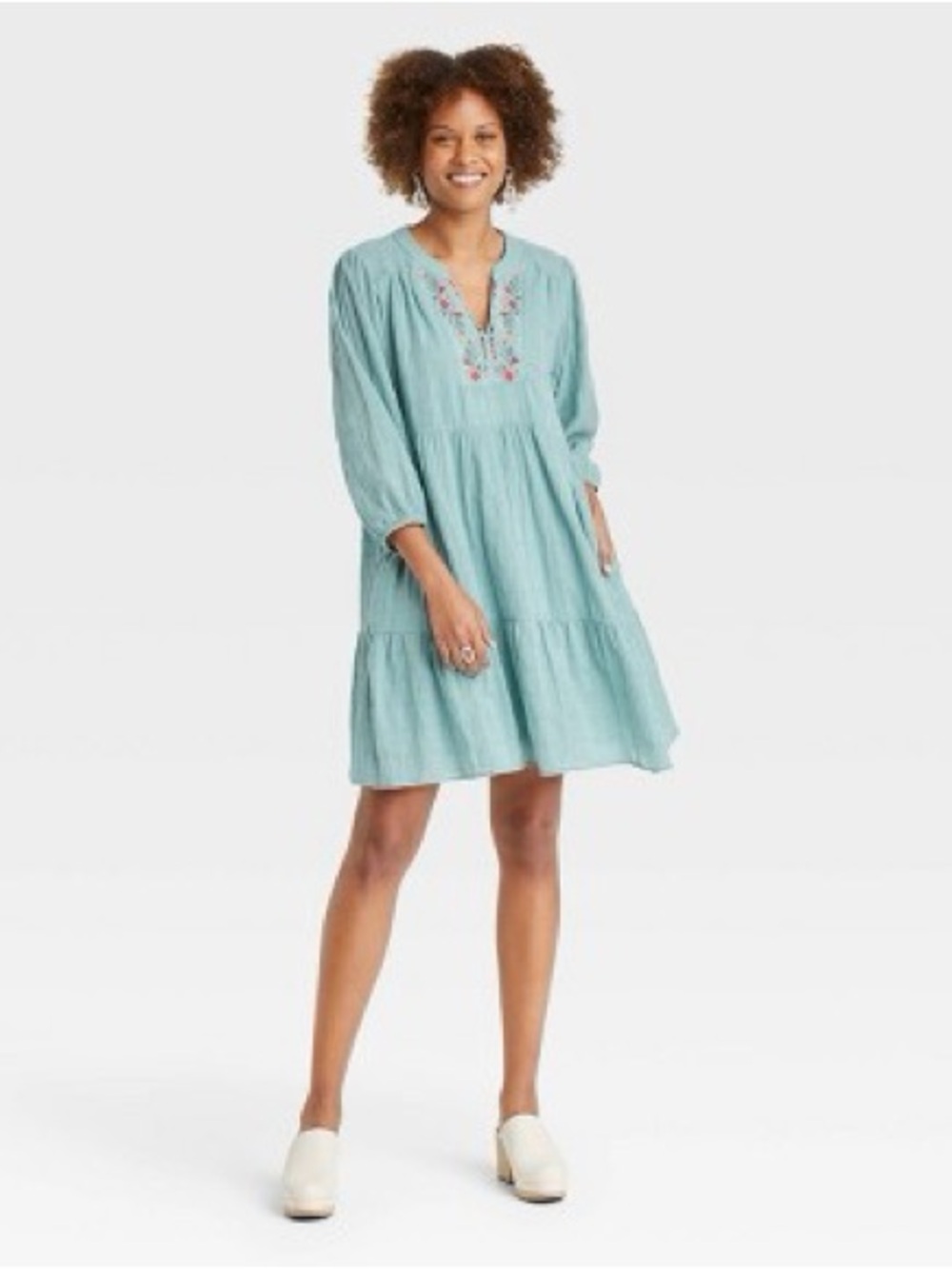 Boho Floral Tiered Mini Dress - Knox Rose